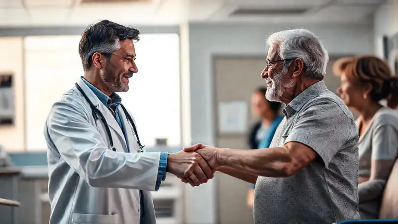 Doctor y paciente comparten conexión emocional