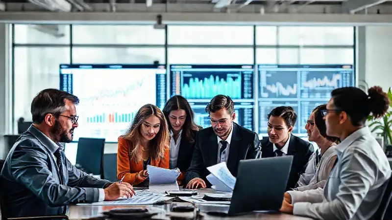 Economistas analizan datos en entorno colaborativo digital