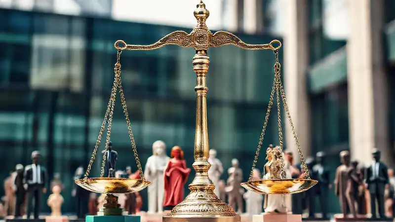 Justicia y diversidad en un símbolo equilibrado
