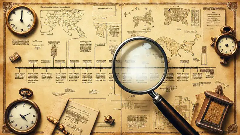 Evolución histórica ilustrada con herramientas digitales
