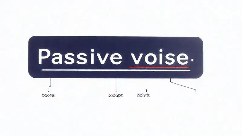 Diagrama gramatical de voz pasiva resaltando el agente