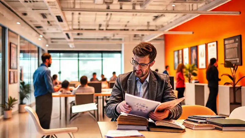 Psicóloga en oficina moderna y motivadora