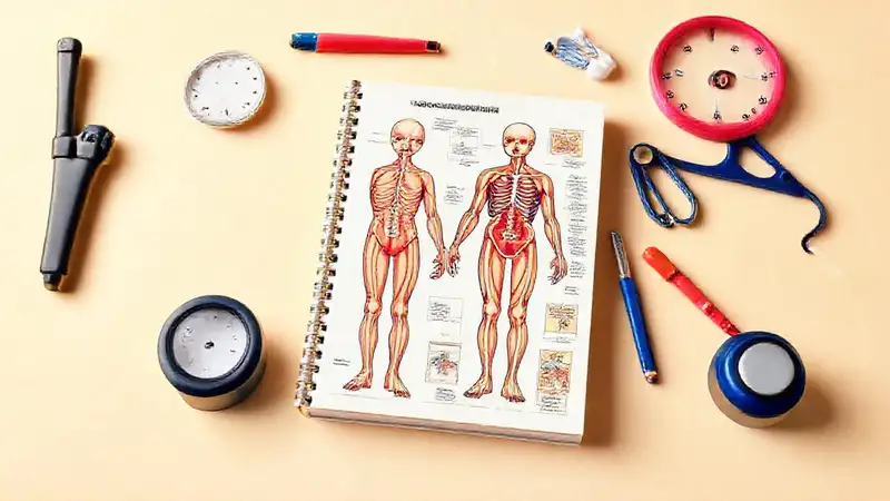 Portada moderna de texto de anatomía humana