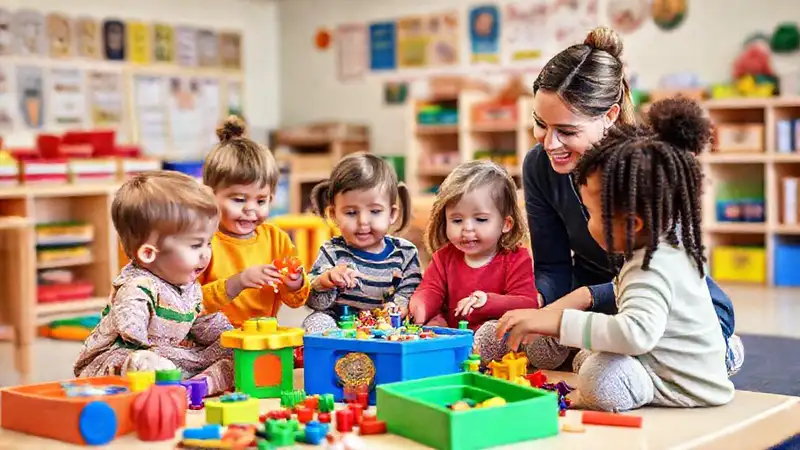Niños usándolos en aula inclusiva y cálida