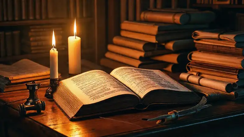 Estudio antiguo con Biblia