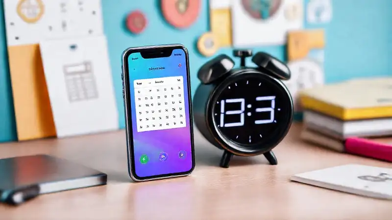 Espacio organizado con apps y diseño vibrante
