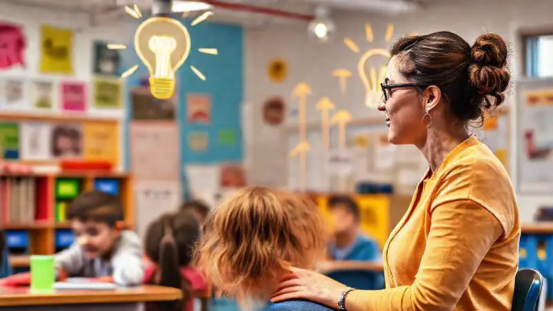 Escuela moderna con crecimiento y entusiasmo