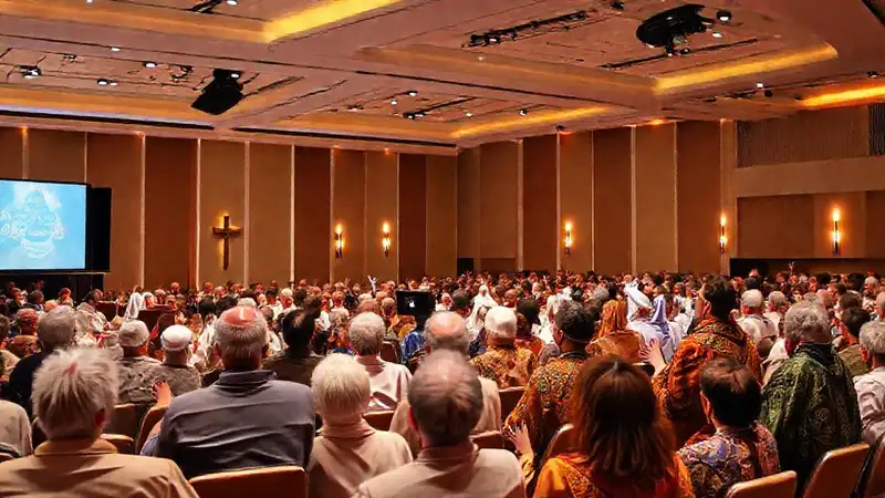Líderes religiosos y ambiente inspirador comunitario