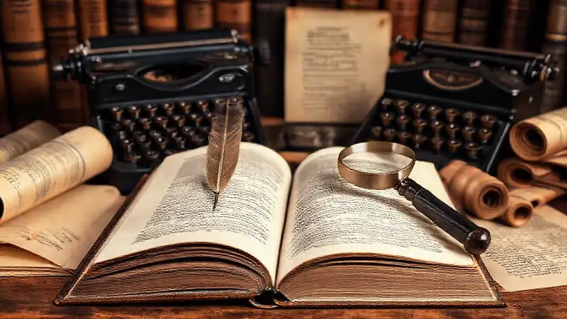 Libros antiguos y herramientas de estudio