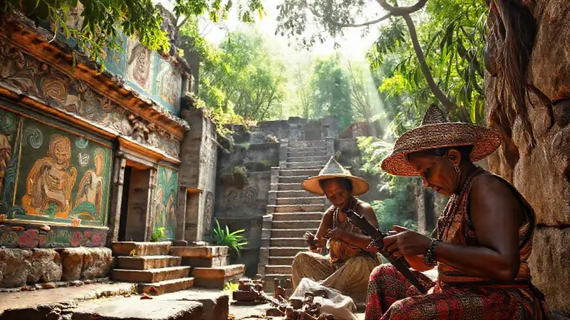 Ruinas mayas, arte y naturaleza preservada