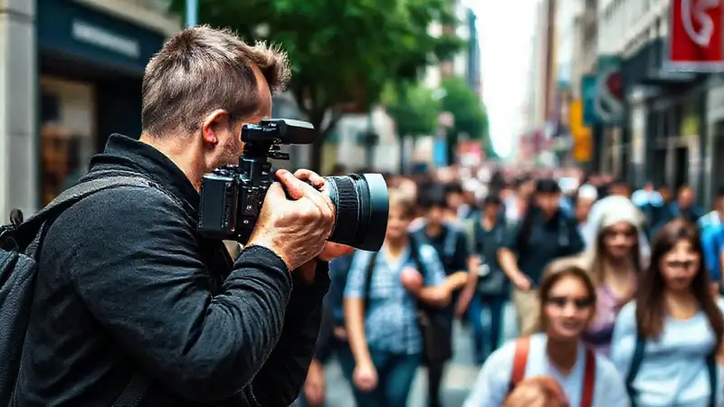 Periodista captura momentos en ciudad vibrante