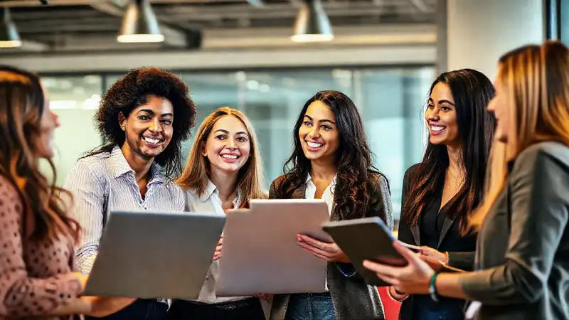 Reunión profesional joven, ideas y confianza compartidas