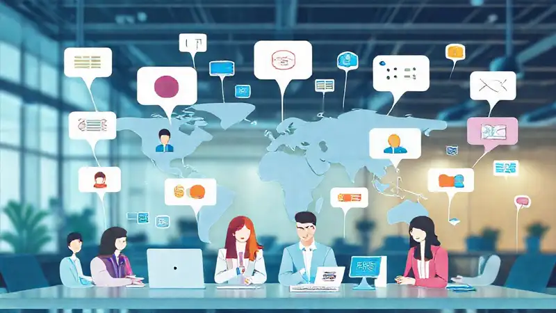 Iconos multiculturales para comunicación global moderna