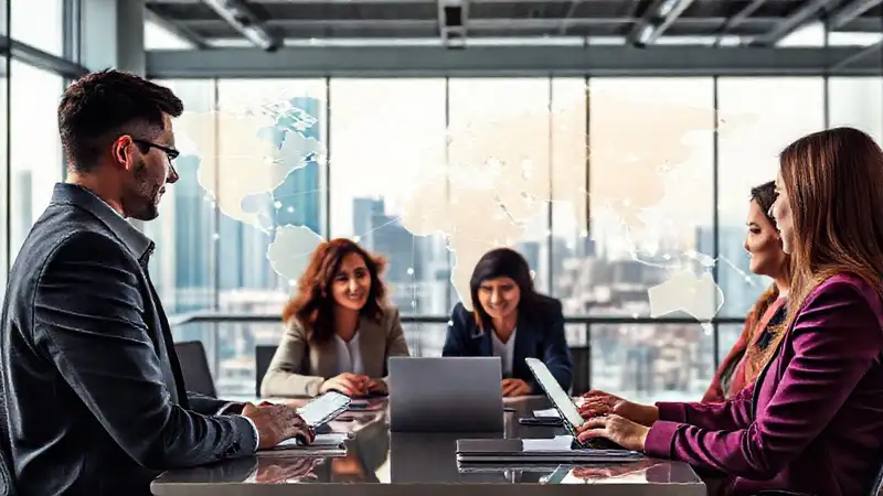 Red global de profesionales conectados y colaborando