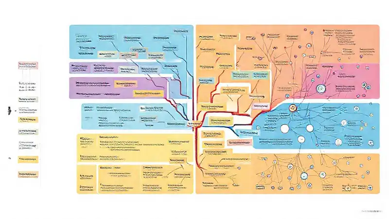 Diagrama claro de estructuras lingüísticas y redes