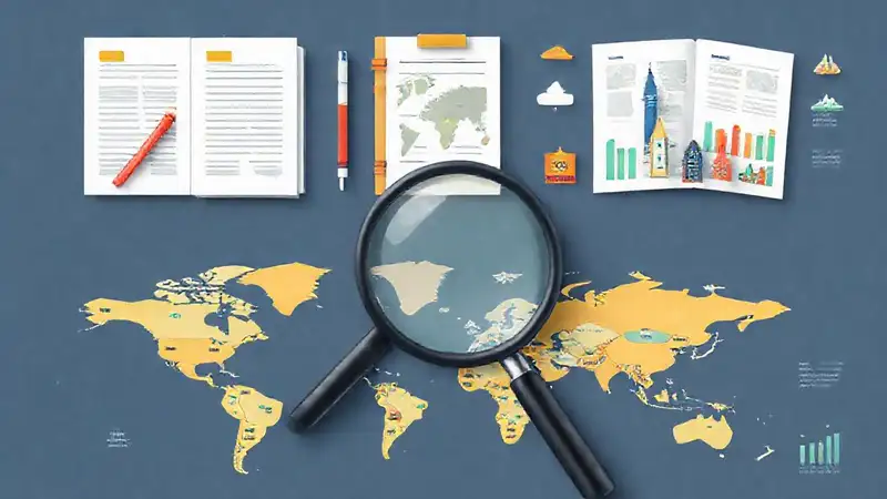 Documentos y mapas con datos visuales coloridos