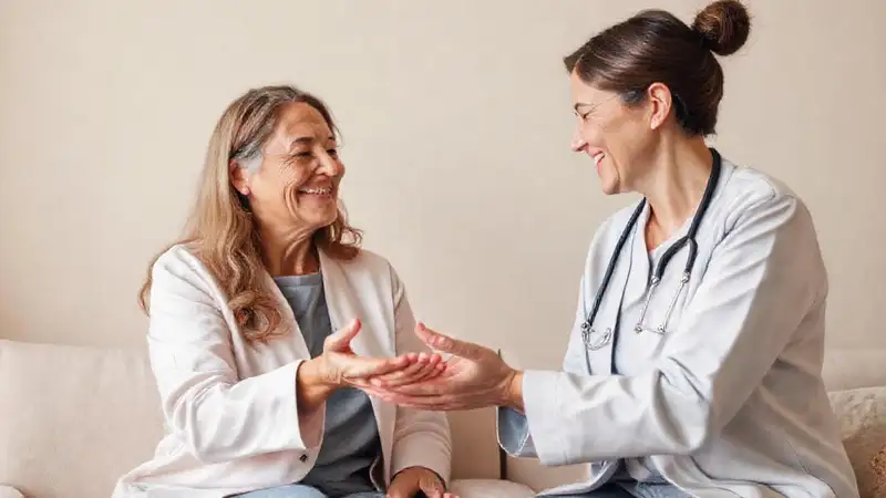 Paciente y terapeuta conectan con empatía
