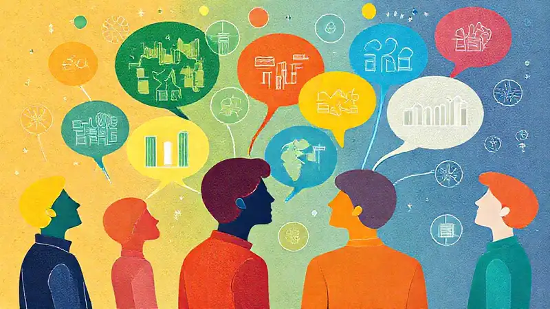 Pensadores analizan datos en colaboración creativa