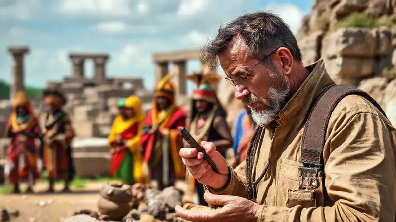 Antropólogo explora artefactos y culturas antiguas