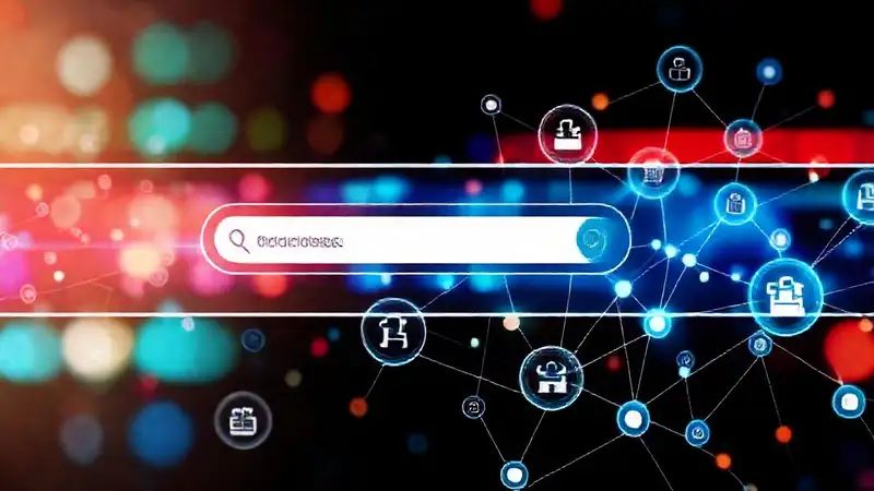 Interfaz digital moderna con búsqueda y visualización