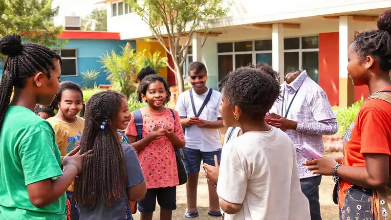 Escuela diversa con colaboración activa y positiva