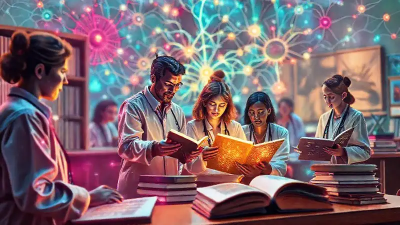 Libros, redes neuronales, colaboración y arte futurista
