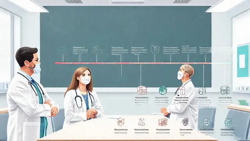 Infografía moderna de especialidades médicas profesionales