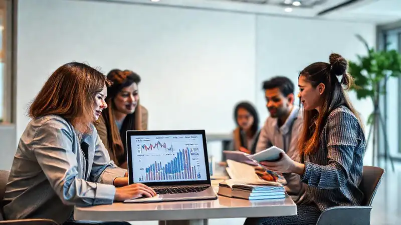 Plataforma digital moderna para estudiar economía