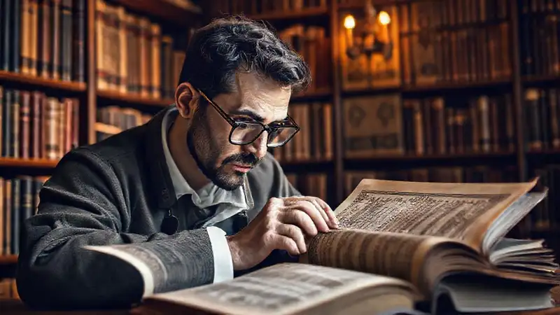 Libros antiguos y manuscritos en estudio