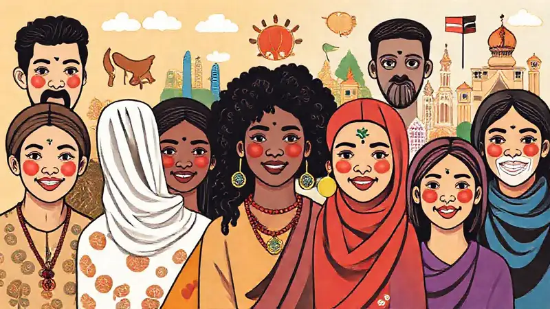 Diversas culturas, colores, tradiciones y comunidad unida