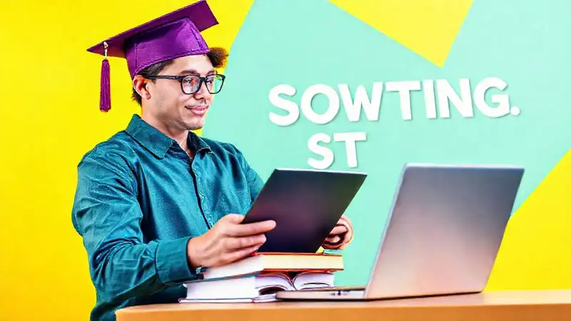 Estudiante motivado con libros y diploma