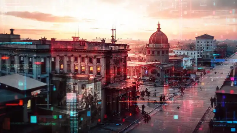 Filtros digitales con estilo futurista y minimalista