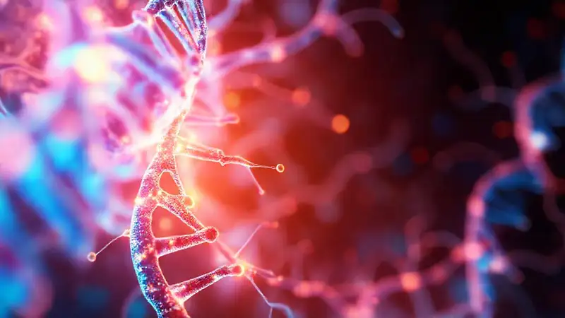 Neuronas brillantes en un laboratorio futurista