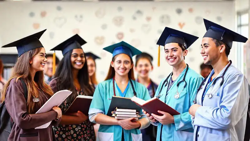 Profesionales de salud en un entorno educativo