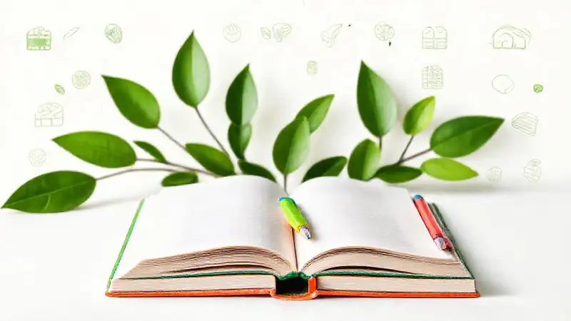Portada ecológica con notas y colores vibrantes