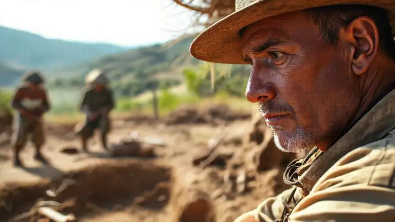 Antropólogo y locales colaboran en excavación rural