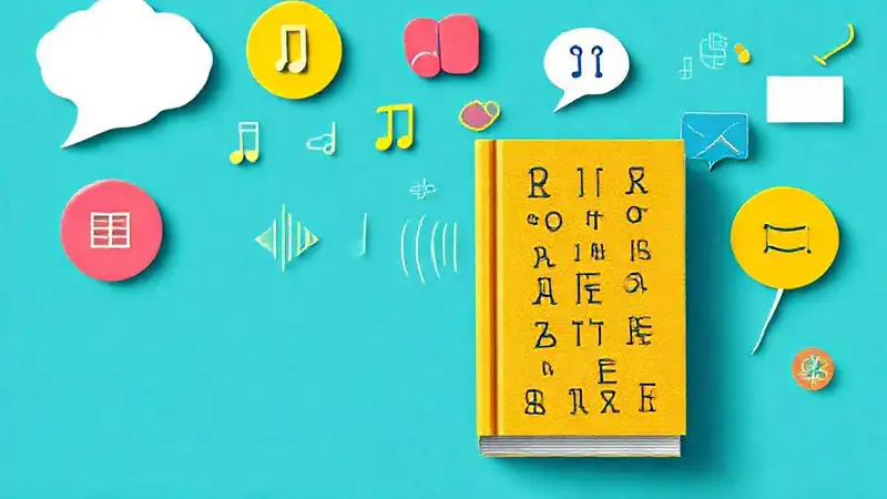 Diseño moderno educativo con símbolos fonéticos y colores