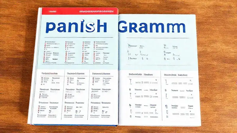 Portada moderna de libro de gramática española