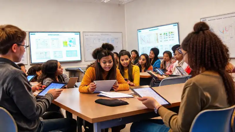 Investigadores y estudiantes recolectan datos en aula