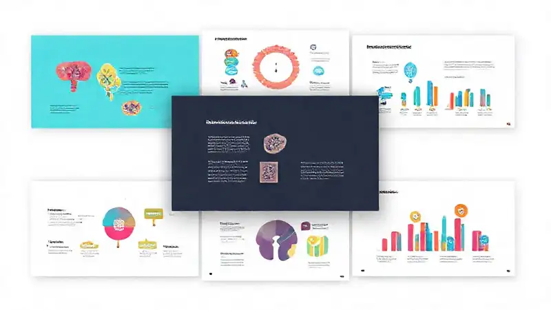 Presentación moderna con infografías y diseño vibrante