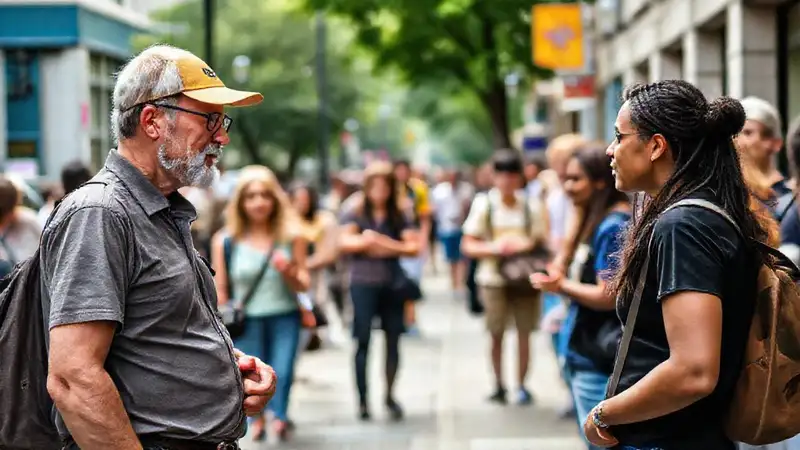 Sociólogo observa comunidad diversa en calle