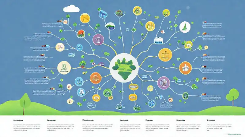 Mapa mental ecológico colorido y educativo