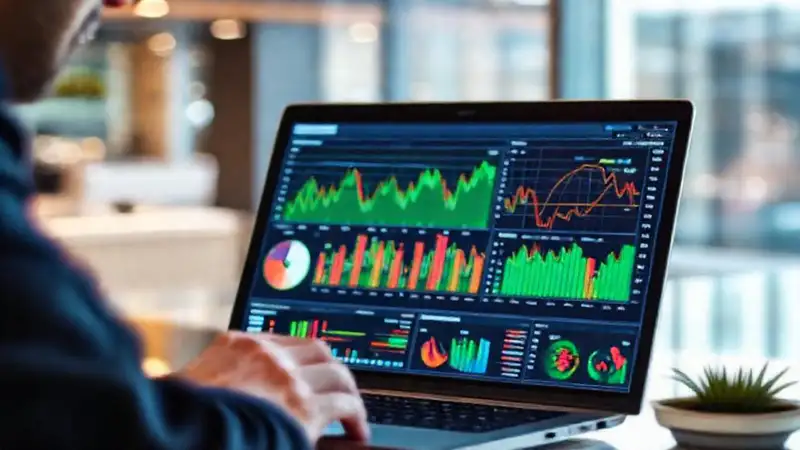 Interfaz de software de visualización y datos financieros