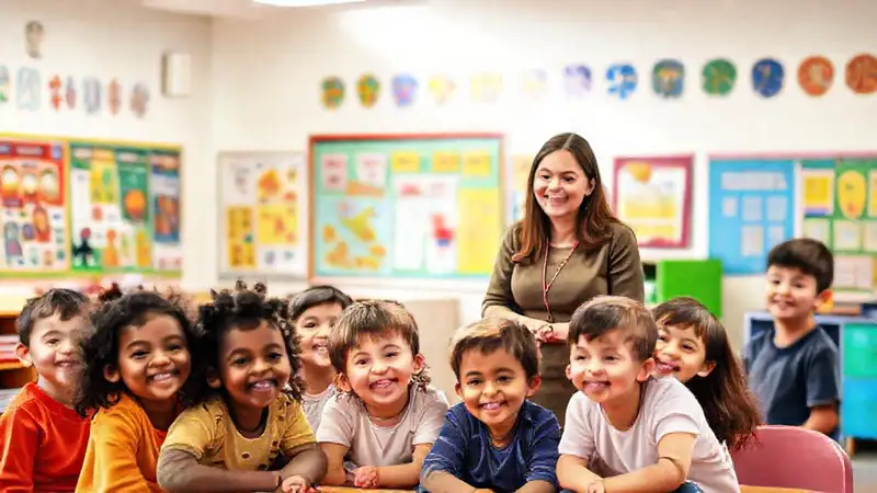 Maestra en aula inclusiva y diversa