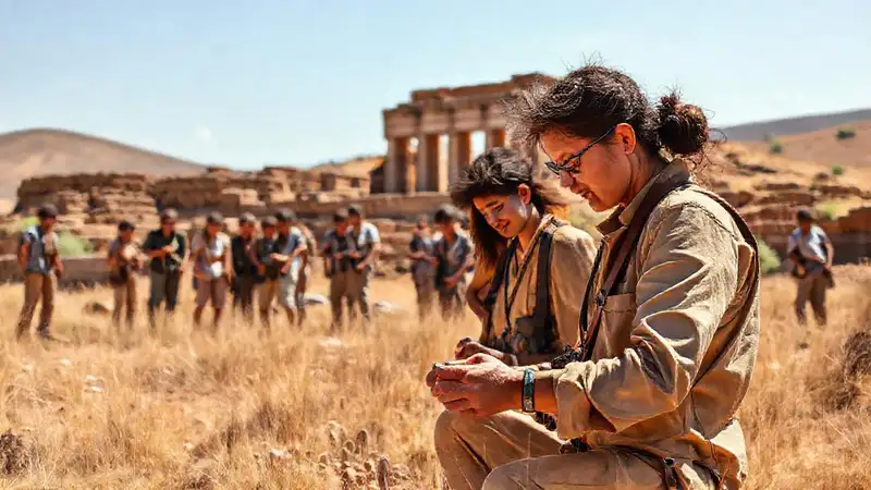 Antropólogos analizan restos en paisaje histórico