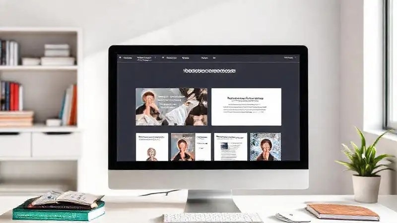 Pantalla de terapia online y recursos educativos