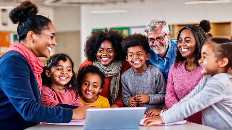 Escuela diversa, alegre y colaborativa