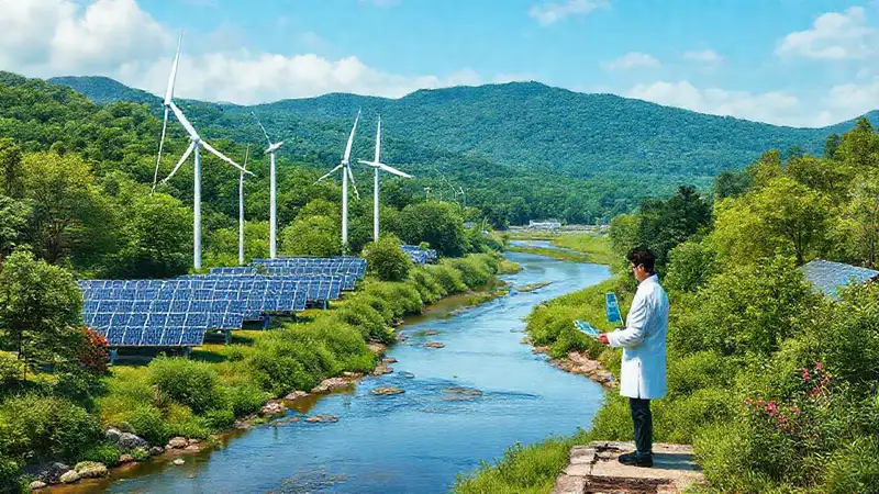Energía limpia y naturaleza en armonía