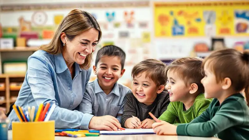 Maestros, padres y niños en comunidad escolar