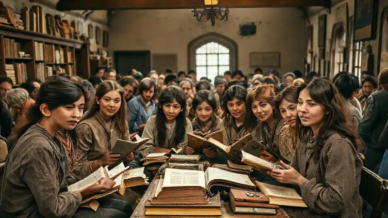 Estudiantes, libros y comunidad en lugar histórico